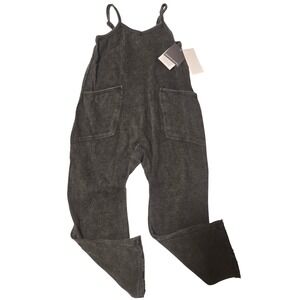 Grayson Social Kids Charcoal Acid Wash Jumpsuit Overall Size XS 4-5